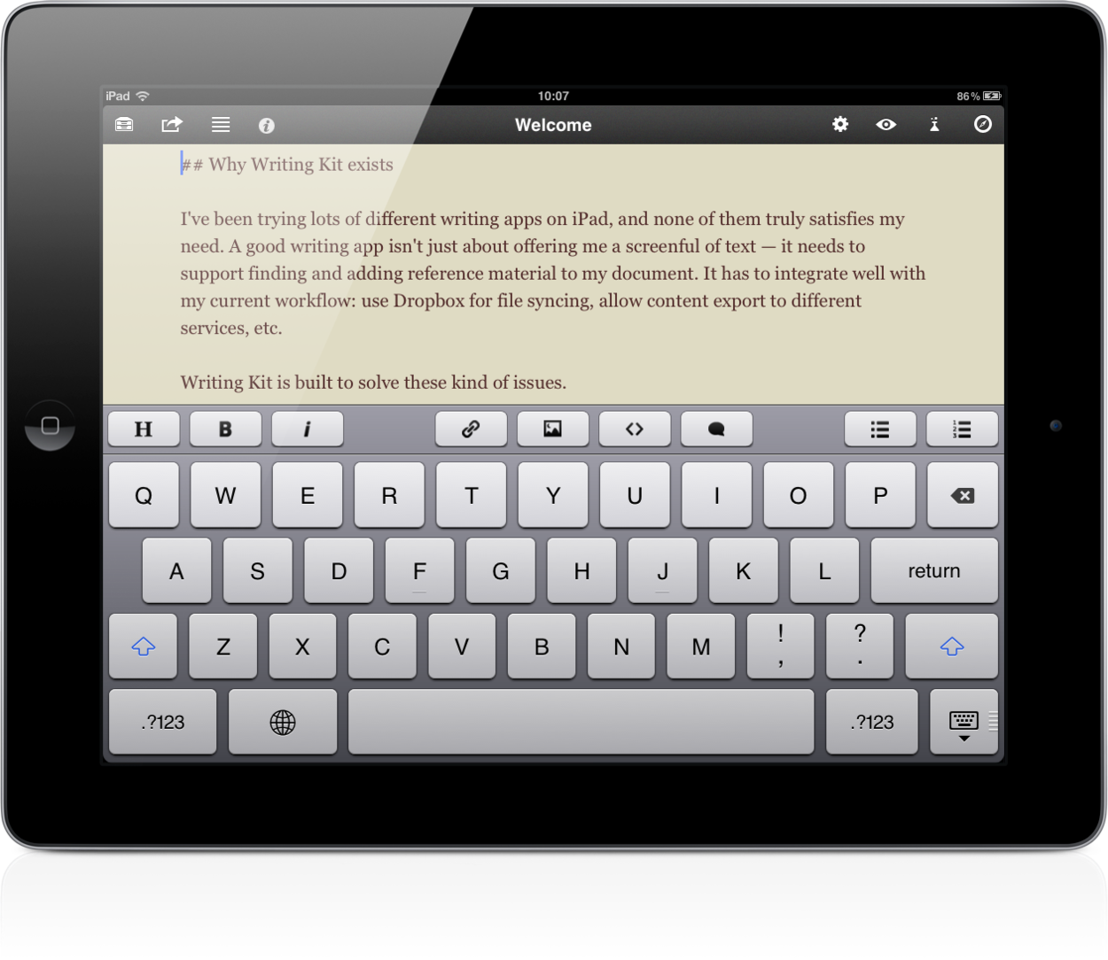 best app to write an essay on ipad