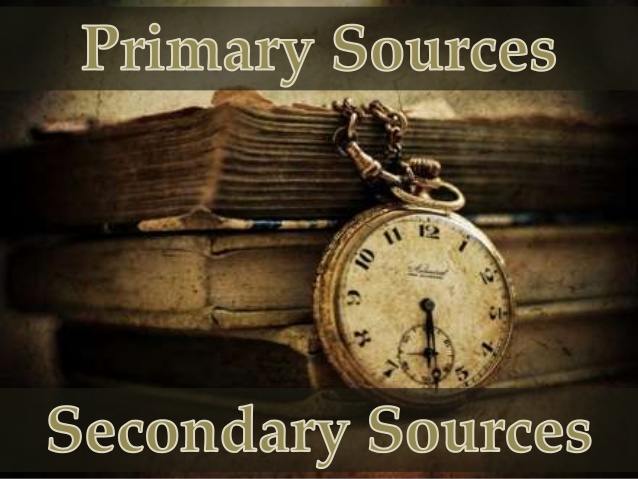 Examples Of Primary And Secondary Sources Write A Writing